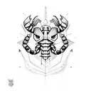 Scorpio  tattoo design idea