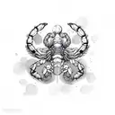 Scorpio  tattoo design idea
