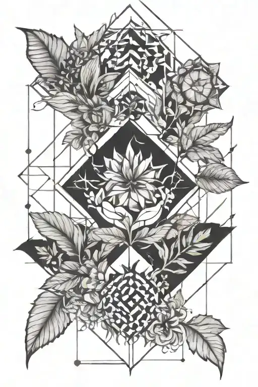 sobriety loss rebirth nature  tattoo design idea