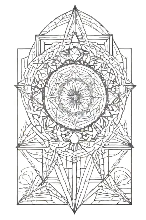 astral rebirth gods all the heavens tattoo design idea