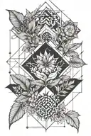 sobriety loss rebirth nature  tattoo design idea
