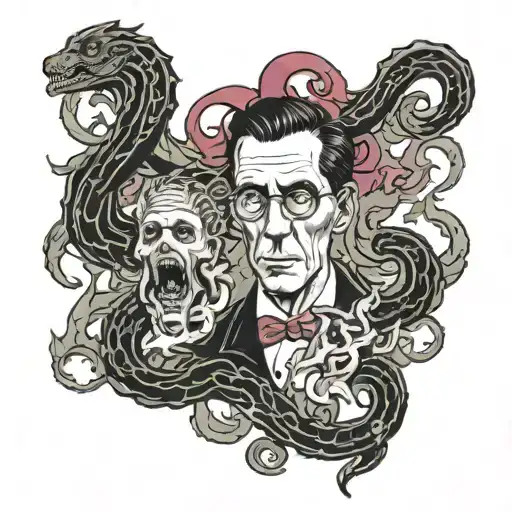 Lovecraft tattoo design idea