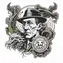 Lovecraft tattoo design idea