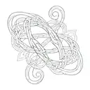 infinity symbol with the names Gustavo and Webber between the symbol tattoo design idea