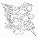 infinity symbol with the names Gustavo and Webber between the symbol tattoo design idea