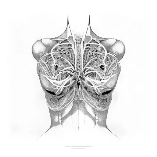 anatomy, woman, pattern tattoo design idea