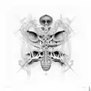 anatomy, woman, pattern tattoo design idea