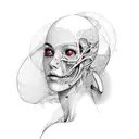 anatomy, woman, pattern tattoo design idea