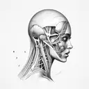 anatomy, woman, pattern tattoo design idea