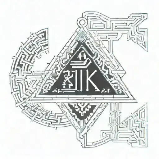 The Words Pi kappa Phi upper letter tattoo design idea