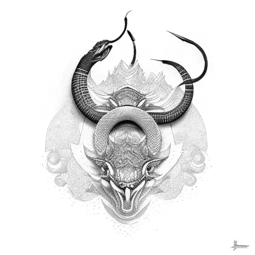 king cobra sleeve  tattoo design idea