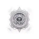 dualidad de buda tattoo design idea