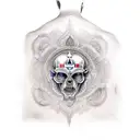 dualidad de buda tattoo design idea