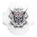 dualidad de buda tattoo design idea