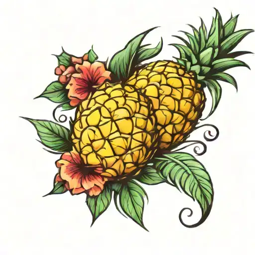 pineapple and proverbs 18:24  tattoo design idea