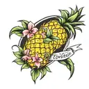 pineapple and proverbs 18:24  tattoo design idea
