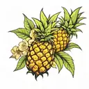 pineapple and proverbs 18:24  tattoo design idea