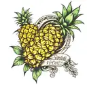 pineapple and proverbs 18:24  tattoo design idea