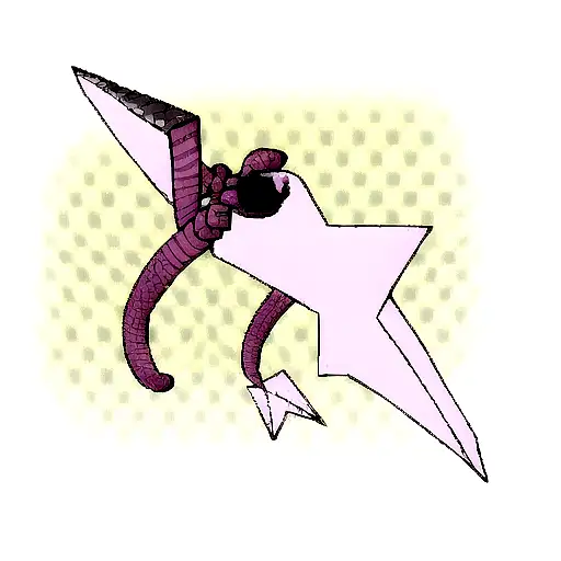 snake bone triangle tattoo design idea