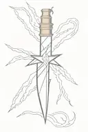 fairburn sykes dagger with lightning bolt tattoo design idea