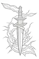 fairburn sykes dagger with lightning bolt tattoo design idea