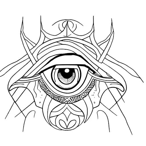 evil eye  tattoo design idea