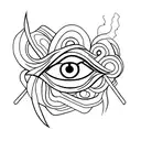 evil eye  tattoo design idea