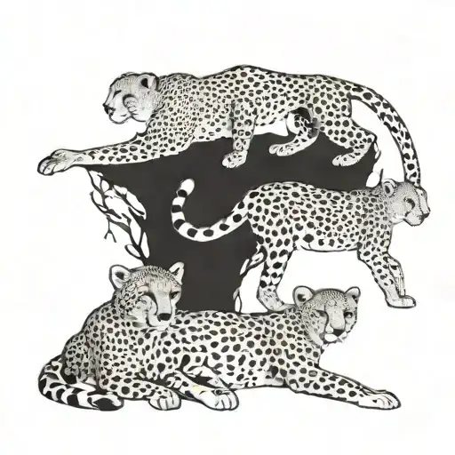 Cheetah brothers: Hunted alone, failed; hunted together, succeeded. Moral: Adapt strategy to situation. tattoo design idea