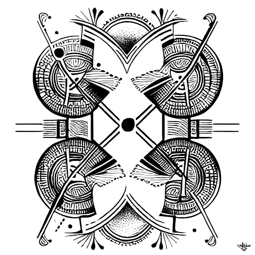 generate a tattoo for a forearm, black and white, line art, based on playing cards art, about three kings, high details. tattoo design idea