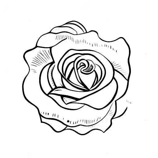 knife in eye with an rose  tattoo design idea