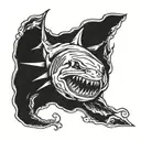 bull shark tattoo design idea