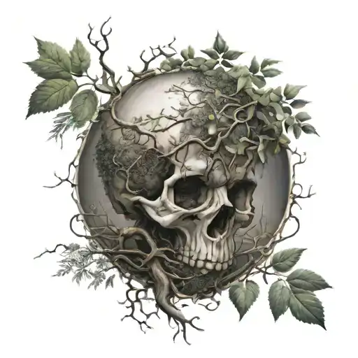 a poison tree growing tattoo design idea