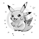 pikachu rave party tattoo design idea