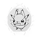 pikachu rave party tattoo design idea