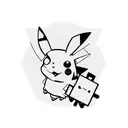 pikachu dj tattoo design idea