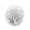 Elephant Cherry Blossom tree tattoo design idea