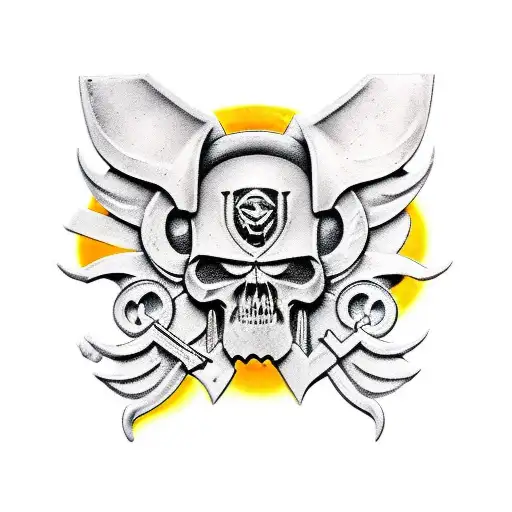 warhammer 40000 mechanicus tattoo design idea