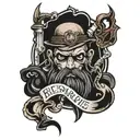 men are brave tattoo design idea