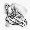 vegetal tattoo design idea