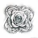 vegetal tattoo design idea