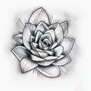 vegetal tattoo design idea