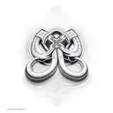 cross,snake,tools tattoo design idea