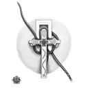 cross,snake,tools tattoo design idea