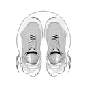 Sneaker collage tattoo design idea