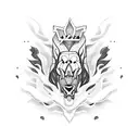 Sneaker collage tattoo design idea