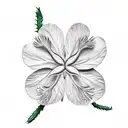 shamrock and thistle  tattoo design idea