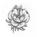 shamrock and thistle  tattoo design idea