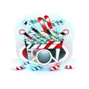 cinema in biceps  tattoo design idea