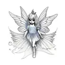 Fairy tattoo design idea