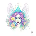 Fairy tattoo design idea